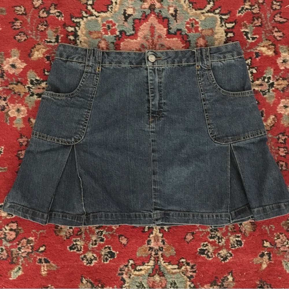 Vintage Lacoste 1990’s Jean Denim Mini Skirt  44 TRENDING VINTAGE LACOSTE DENIM
